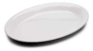 PRATO RASO CERAMICA 26CM BCO BRASILIA