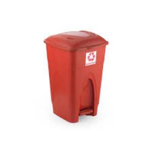 LIXEIRA 65LT INJEPL PEDAL VERMELHA  269